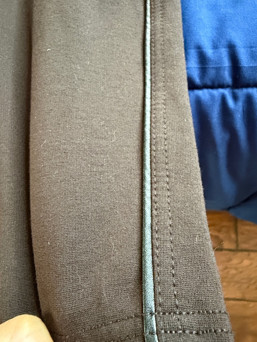 Women's Dark Brown Skinny Ponte Pull-On Pants - Picture 12 of 13